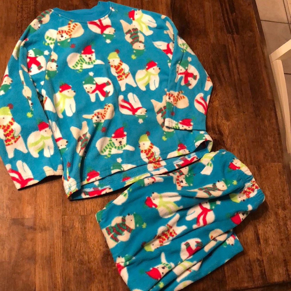 Little boy fleece pajamas